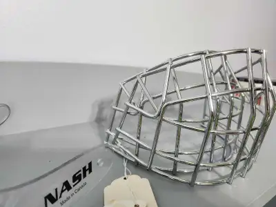 Hockey goalie x 2 cage & neck protector, View more