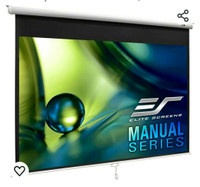 80" Elite Screens 4:3 pull down projection screen