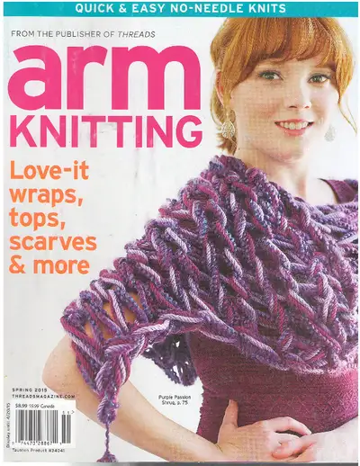 Arm Knitting Magazine #41, Spring 2015: Wraps, Tops, Scarves & More in perfect condition. Selling pr...