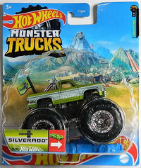 Hot Wheels Monster Trucks 1/64 Chevy Silverado Or Jeep Wrangler