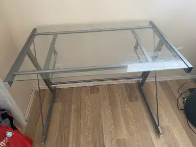 Glass Desk computer table, View more