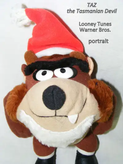 plush Tasmanian Devil (Looney Tunes) Santa Clause excellent toy, View more