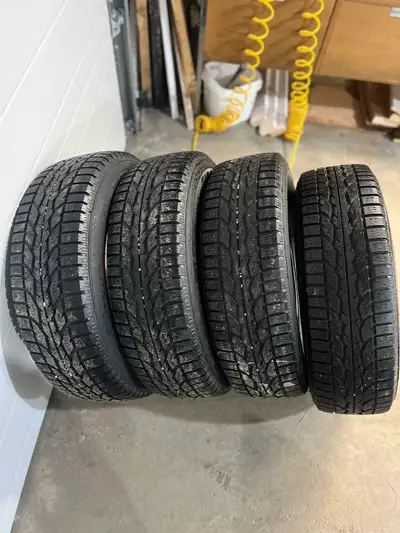 Decent set of (4) Firestone Winterforce winter tires, size is 215/70r/16 price is $300…. no plugs, n...