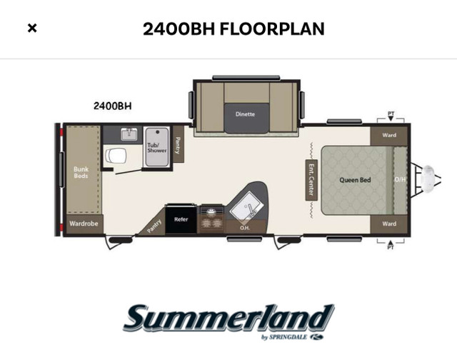 Summerland 2400BH in Travel Trailers & Campers in Leamington