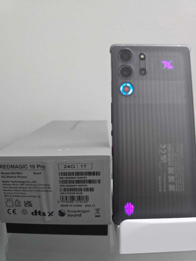 Nubia Redmagic 10 pro 1TB/24Gb Gaming phone in Cell Phones in Kitchener / Waterloo