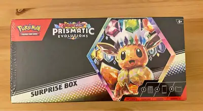 BNIB Sealed Pokemon Prismatic Evolutions Surprise Box, View more