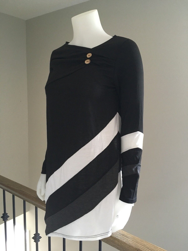 Black Grey & White Ladies Top in Women's - Tops & Outerwear in Kingston