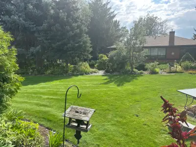 Partly furnished, includes garden space if desired. Large landscaped yard to enjoy with your barbequ...