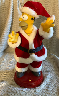 Homer Simpson, Gemmy, Talking, Singing & Dancing Santa. 