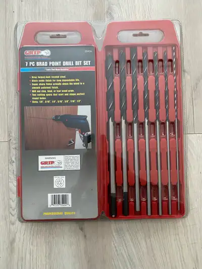 Mastergraft 7 PC Brad Point Drill Set, View more