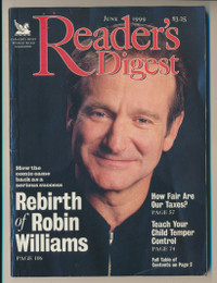 ORIGINAL READER'S DIGEST JUNE 1999 MAGAZINE ROBIN WILLIAMS COVER