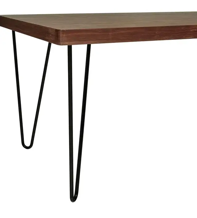 Rivet Modern Walnut-Finish Dining Table in Dining Tables & Sets in Oshawa / Durham Region - Image 5
