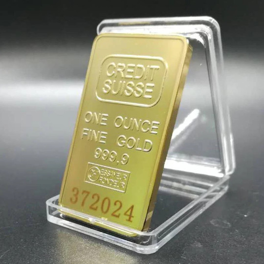 CREDIT SUISSE ingot 1 oz gold-plated gold bar !!! in Arts & Collectibles in Mississauga / Peel Region - Image 3