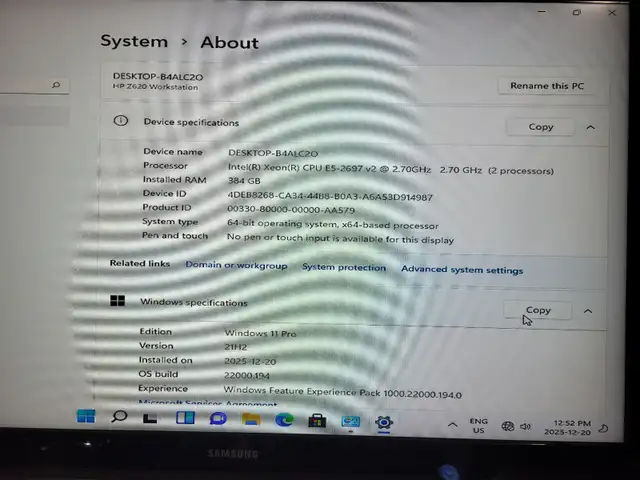 HP Z620 2xE5-2697v2 2.7/3.5GHz 384GB RAM 1.6TB SSD+5TB HDD in Desktop Computers in City of Montréal - Image 5