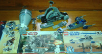 Lego Star Wars 9490 7748 8015, lot de 3 kits, sans minifigs