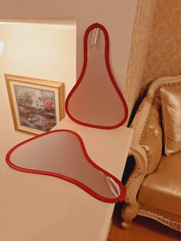 Brand New, 2 Fans, Color: Red/Silver Grey. Light and Cute62866660928643121