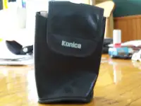 konica leather belt pouch. - can deliver in local area.