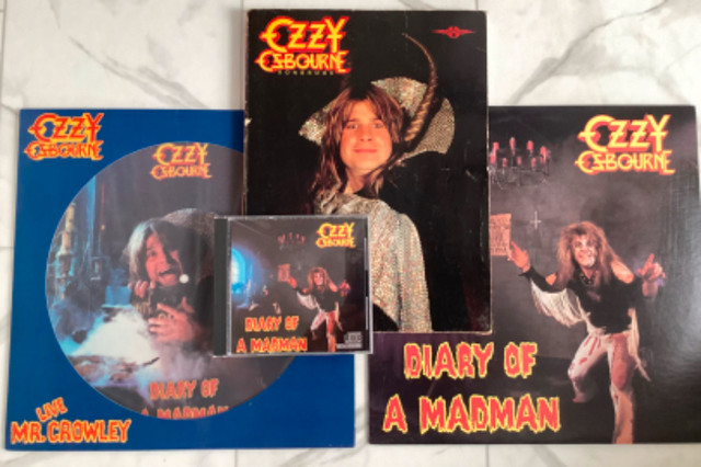 Vintage  Ozzy Osbourne  “Diary of a Madman”  Collection in Arts & Collectibles in Belleville