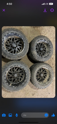 20x12.5 TIS Off-road rims and tires 