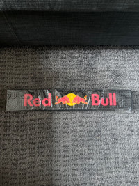 Red Bull Small Black 3.5 inch x 10.5 inch Rubber Bar Mat