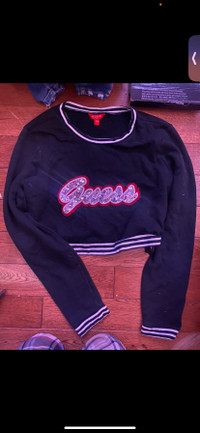 guess cropped sweater size small