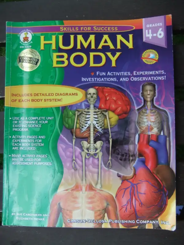 Human Body Published by Carson-Dellosa (for Grades 4-6) in Children & Young Adult in Mississauga / Peel Region - Image 2