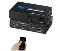 4K@60Hz HDMI Switch, HDMI Switch 3 in 1 Out, 3-Port HDMI Switche
