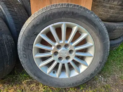255 60 r19 come off buick enclave two have toyo open country two have michelin both decent tread. 75...