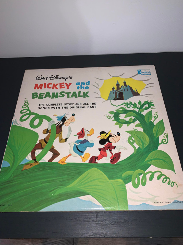 Walt Disney Vinyl Record - Mickey And The Beanstalk in Arts & Collectibles in Fredericton