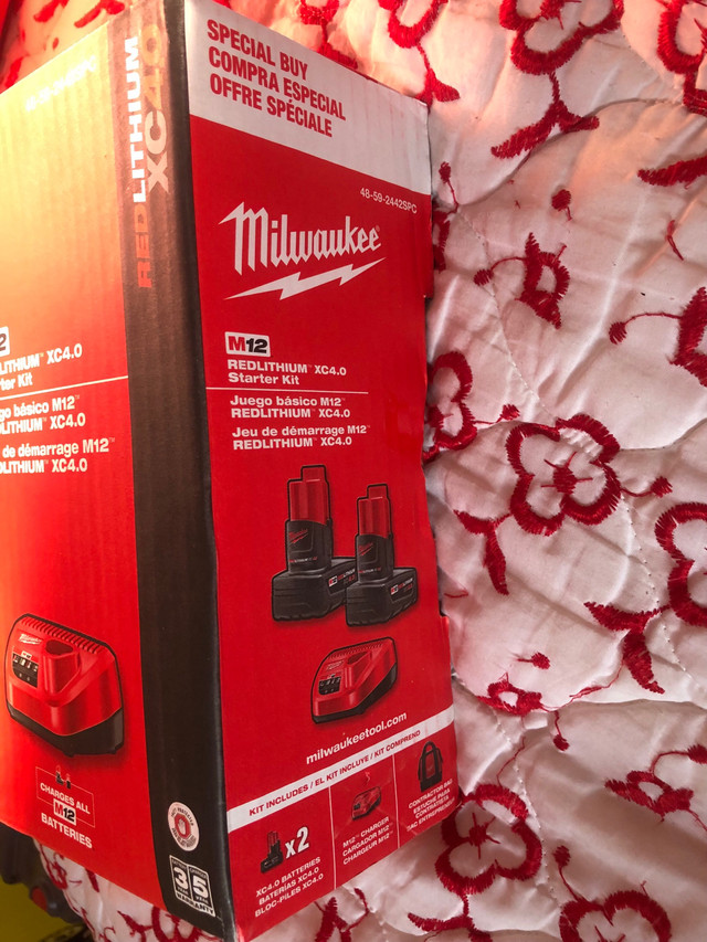 Milwaukee M12 4.0Amp starter kit⛑️⛑️ in Power Tools in Markham / York Region - Image 4