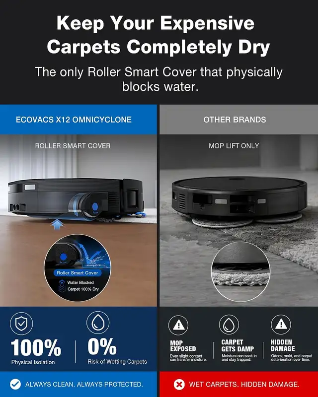 ECOVACS DEEBOT X12 OMNICYCLONE Robot Vacuum and Mop Bagless in Vacuums in Winnipeg - Image 3