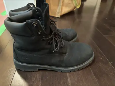 Black Timberland Boots- Size 7 Boys, View more