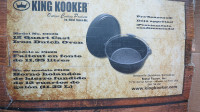 King Kooker  12 quart Pre-seasoned Outdoor Cast Iron Dutch Oven