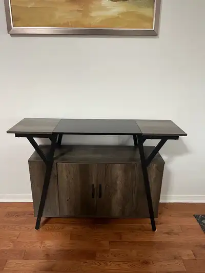 Side Table/ Tv Stand With Bottom Cupboard , View more