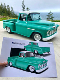 1955 Chevrolet 3100 Pro Touring Truck, Award Winner