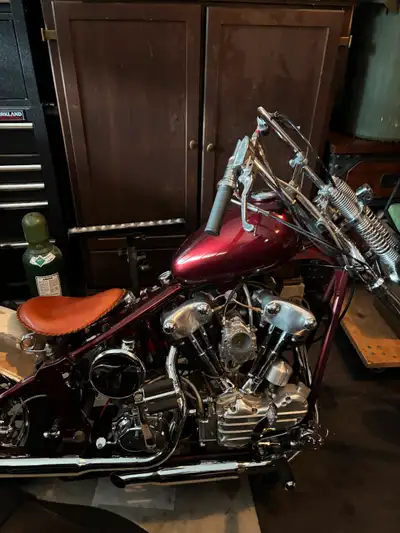 Knucklehead chopper almost done good price. Motor is worth way more alone.