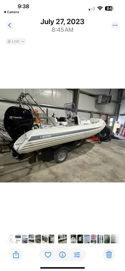 Boat is a 2013 g 480 comes with trailer, loaded with options , stainless arch , built in fuel tank,...