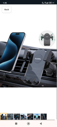 Phone Holder Car, Universal Car Vent Phone Holder [Auto Clamp De