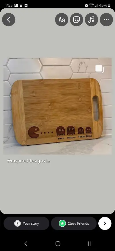Custom Pacman Kitchen Board , View more