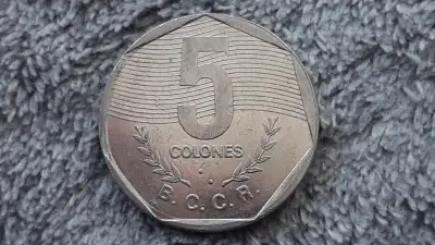 1983, 1989 Costa Rica 5 and 10 Colones Coins Both for $6