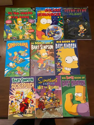 Assorted Simpsons Comics Graphic Novels Halloween Heebie Jeebee Hullabaloo (excellent condition - $1...