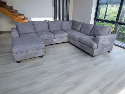 Oversized Grey Sectional , View more
