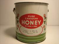 VINCENT S. BRYANS ST. MARYS PURE CANADIAN HONEY TIN CAN