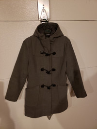 Woman's Grey Winter Coat - Medium