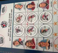 50th NHL All-Star Game Stamp Collection 
