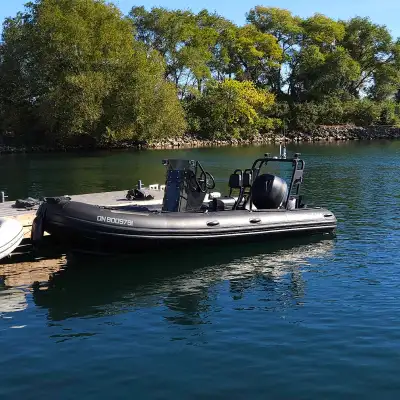 2022 Highfield 540 Patrol rigid inflatable boat with center console, powered Yamaha by 115 SHO. The...