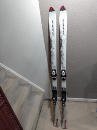 Salomon Scream skis with bindings 173cm