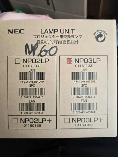 NEC Projector Lamp Unit – NP03LP (Brand New), View more
