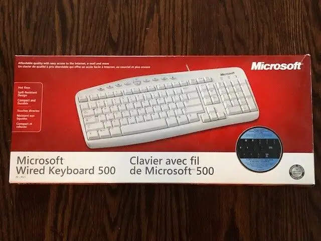 Microsoft Wired Keyboard 500 in Mice, Keyboards & Webcams in City of Toronto - Image 3