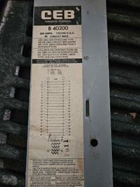 CEB 200 Amp breaker panel